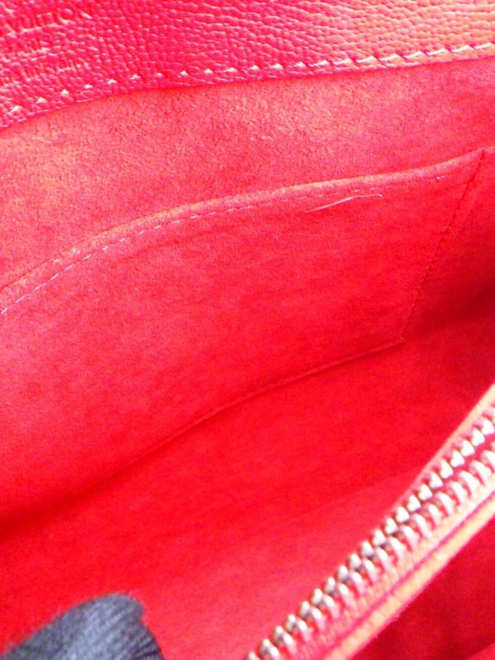 LV Red Monogram Leather Very One Handle Bag - Picture 11 of 12